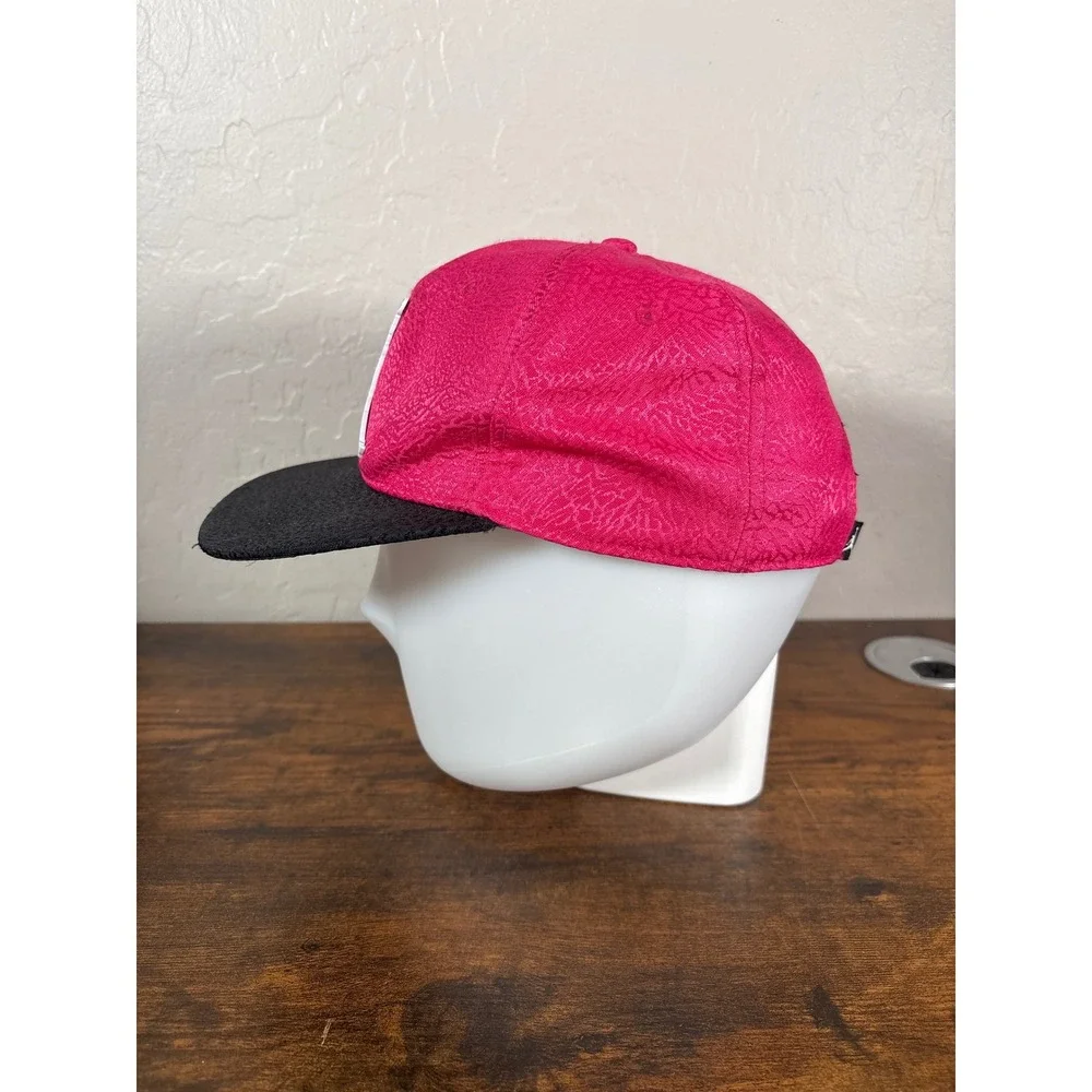 Jordan Jumpman Youth Snapback Hat Pink Black Elephant Print 1623-V12